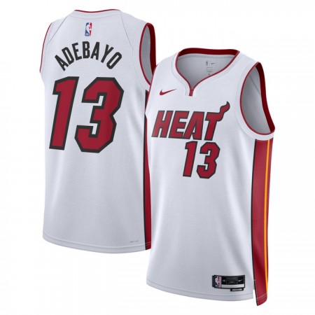 Dres Miami Heat Bam Adebayo 13 Nike 2022-23 Association Edition Bijela Swingman